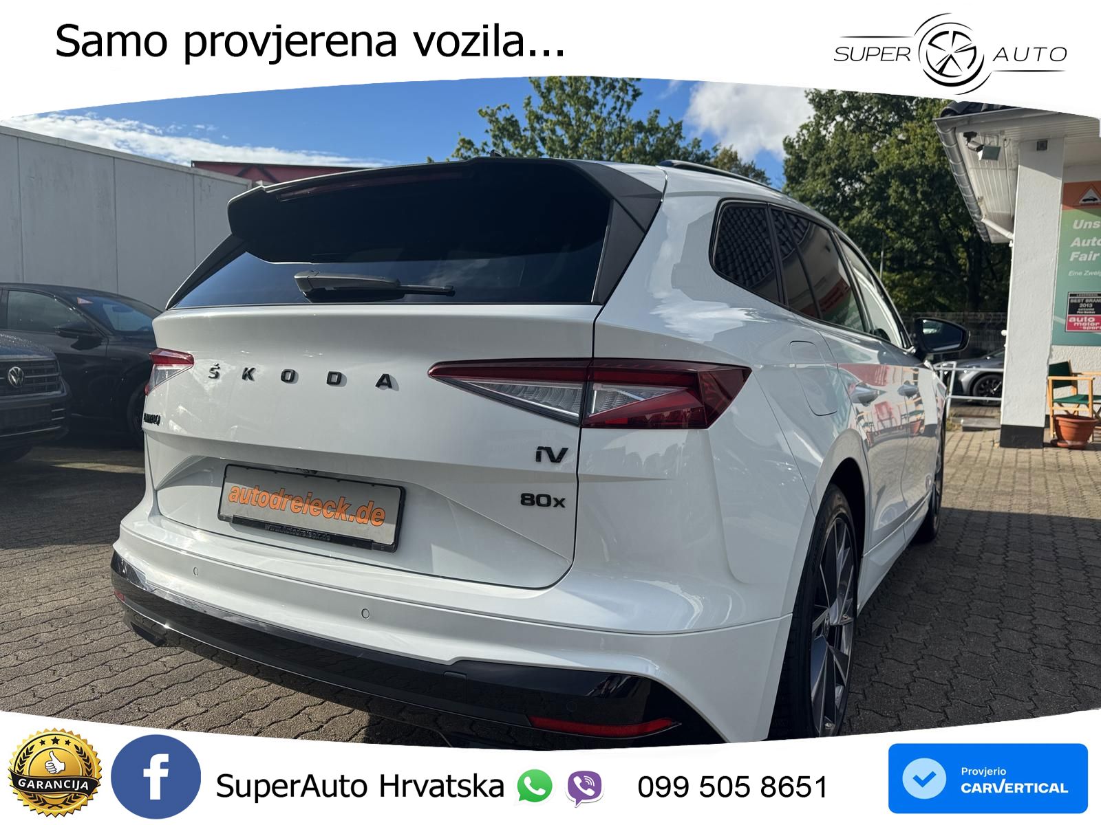 Škoda Enyaq iV 80x 82 kWh (265 KS) AWD SportLine LED+GR SJED+ACC