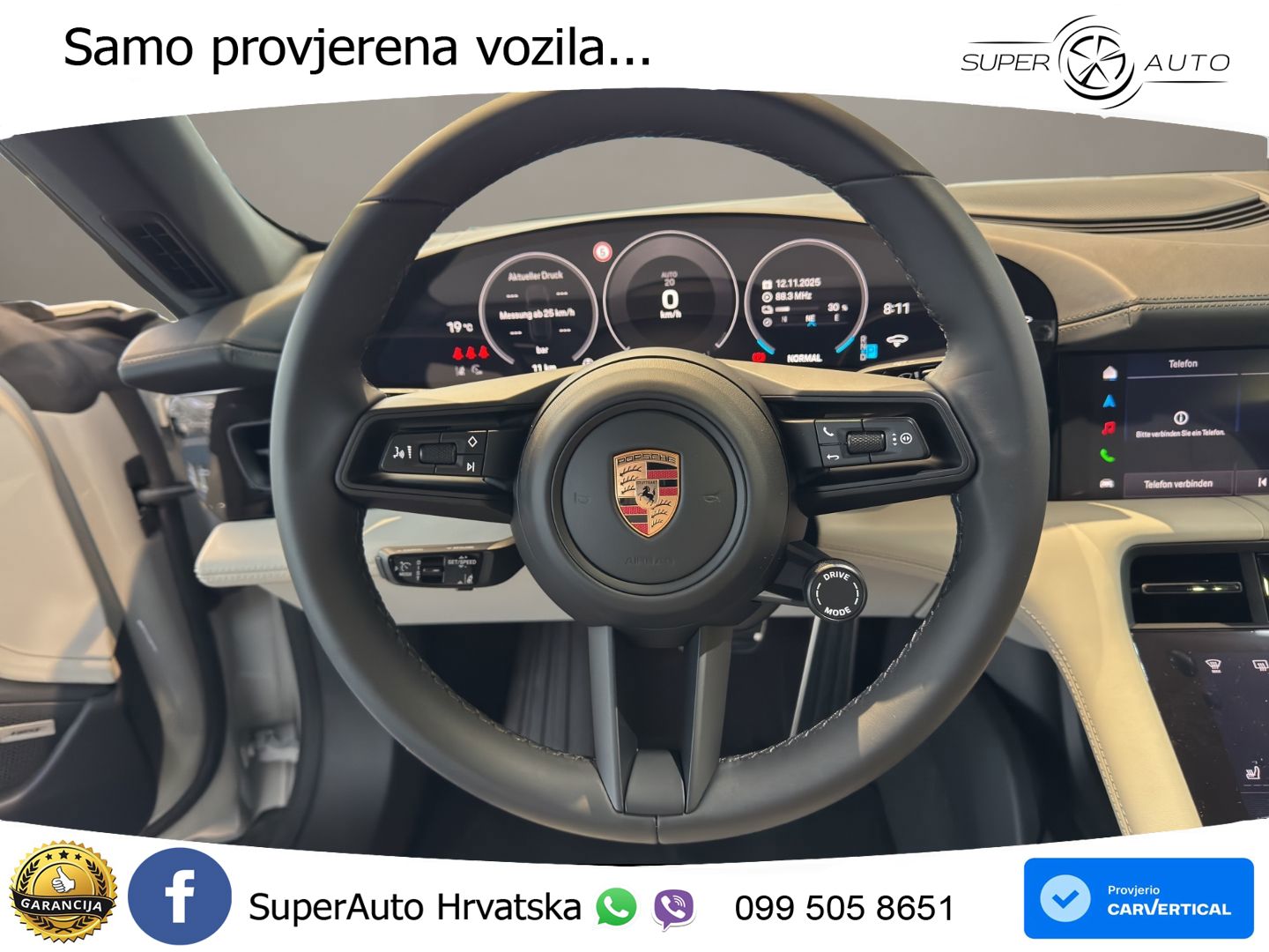 Porsche Taycan Sport Turismo 105 kWh (435 KS)