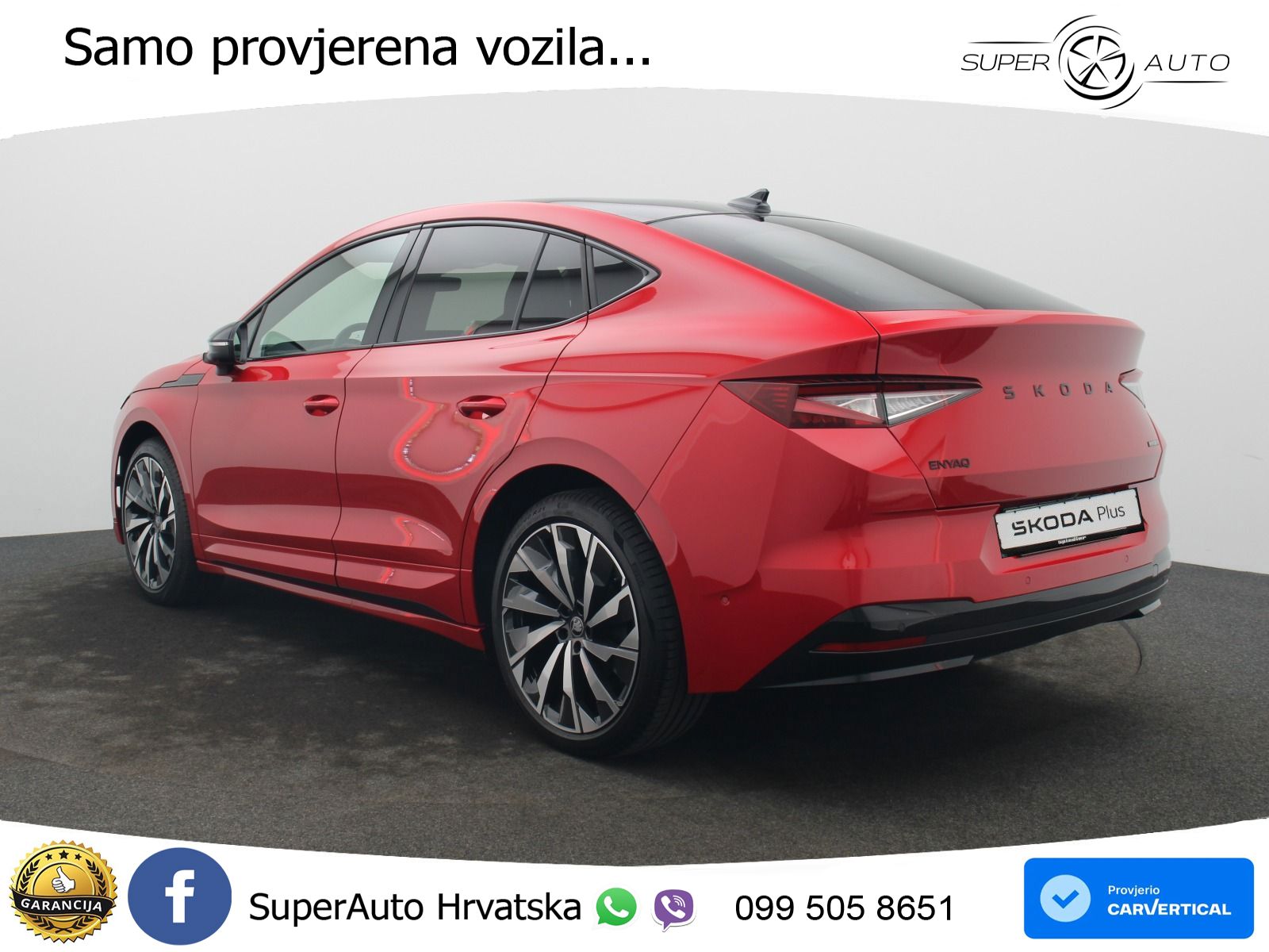 Škoda Enyaq Coupe iV 85 82 kWh (286 KS) SportLine LED+GR SJED+ACC