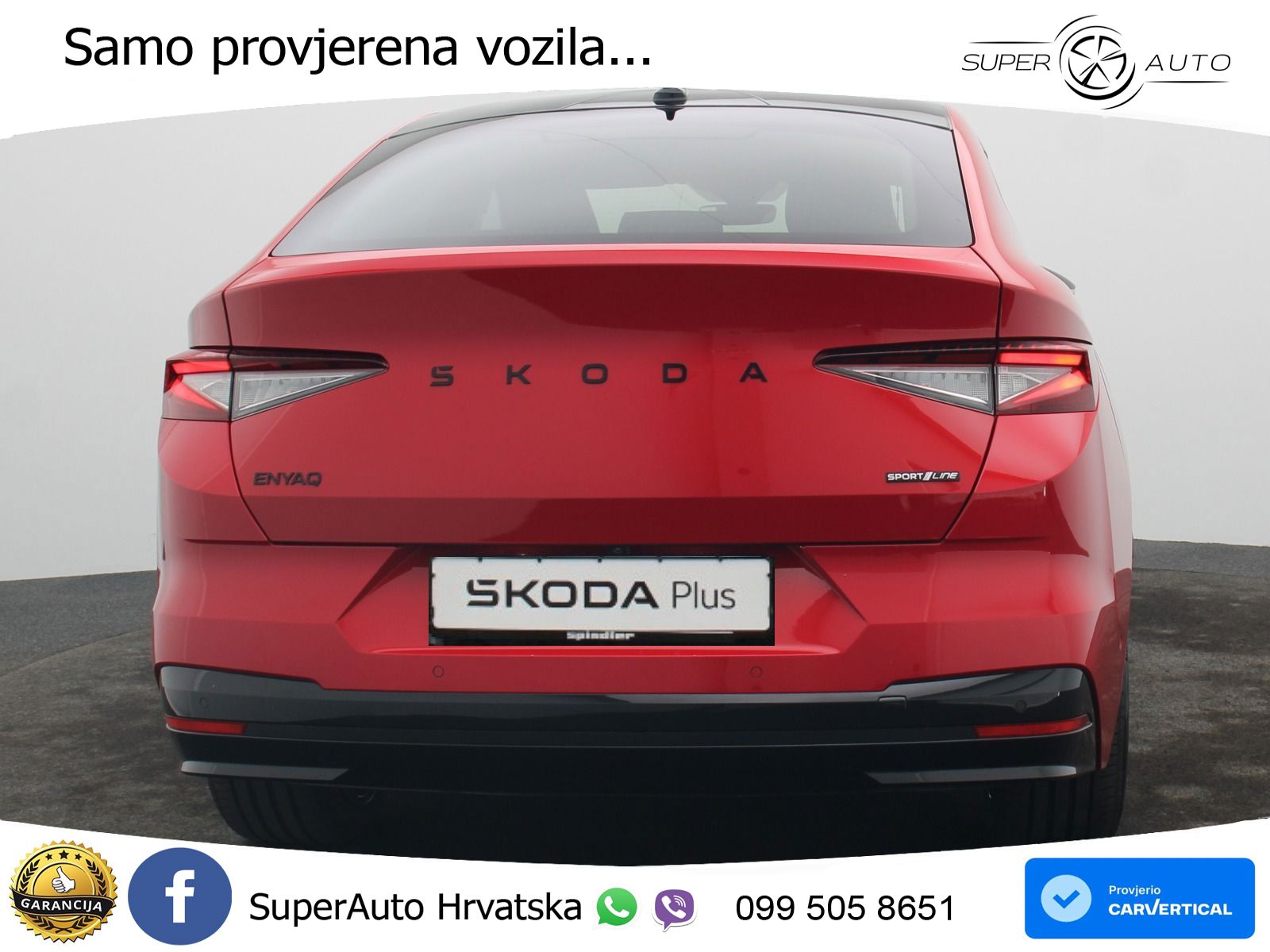 Škoda Enyaq Coupe iV 85 82 kWh (286 KS) SportLine LED+GR SJED+ACC
