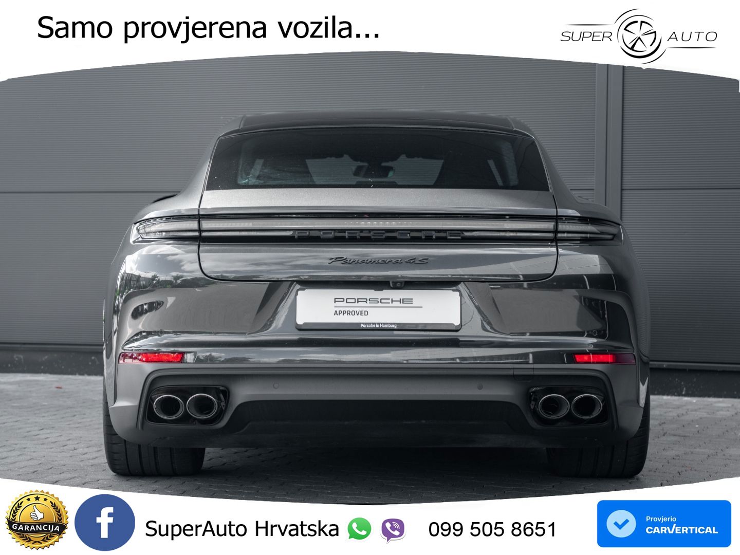 Porsche Panamera 4S 2.9 V6 (544 KS) E-Hybrid PDK ACC+HEAD+4xGR SJED+360+PANO
