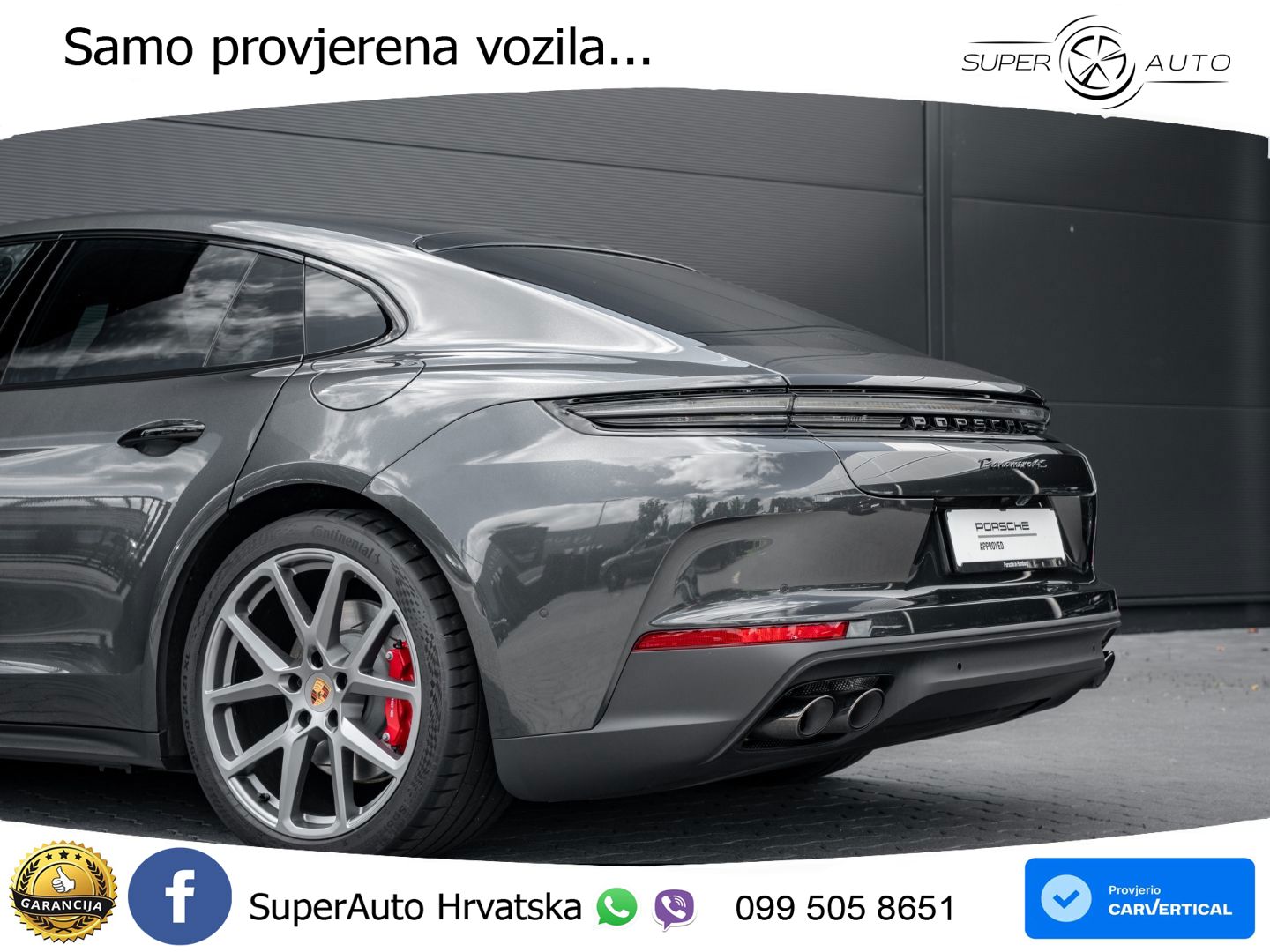 Porsche Panamera 4S 2.9 V6 (544 KS) E-Hybrid PDK ACC+HEAD+4xGR SJED+360+PANO