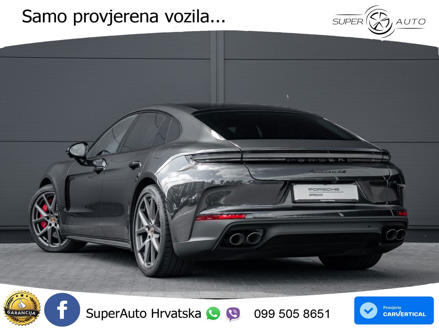 Porsche Panamera 4S 2.9 V6 (544 KS) E-Hybrid PDK ACC+HEAD+4xGR SJED+360+PANO