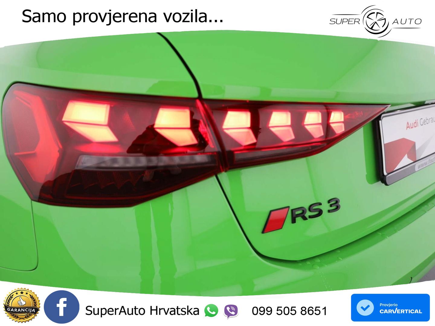 Audi RS3 Sedan 2.5 TFSI (400 KS) quattro S tronic LED+GR SJED+ACC