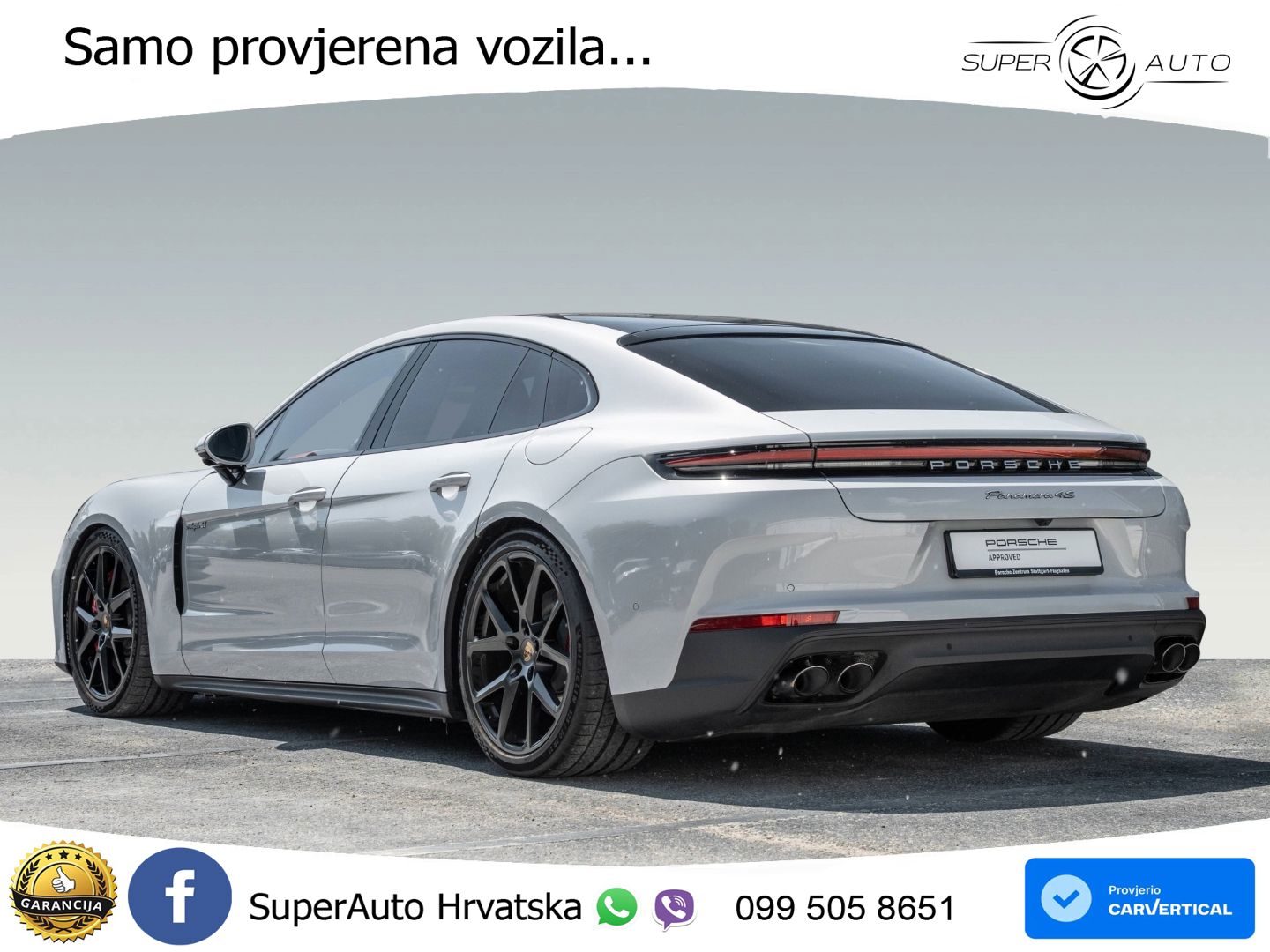 Porsche Panamera 4S 2.9 V6 (544 KS) E-Hybrid PDK ACC+HEAD+4xGR SJED+360+PANO