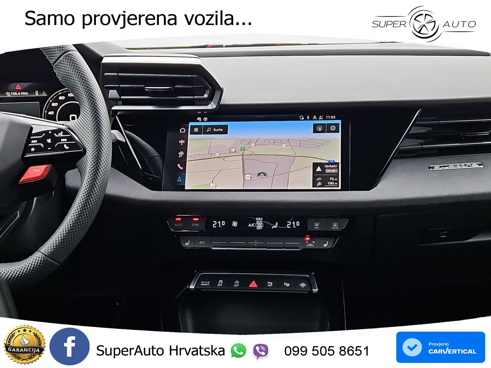 Audi RS3 Sedan 2.5 TFSI (400 KS) quattro S tronic LED+GR SJED+ACC