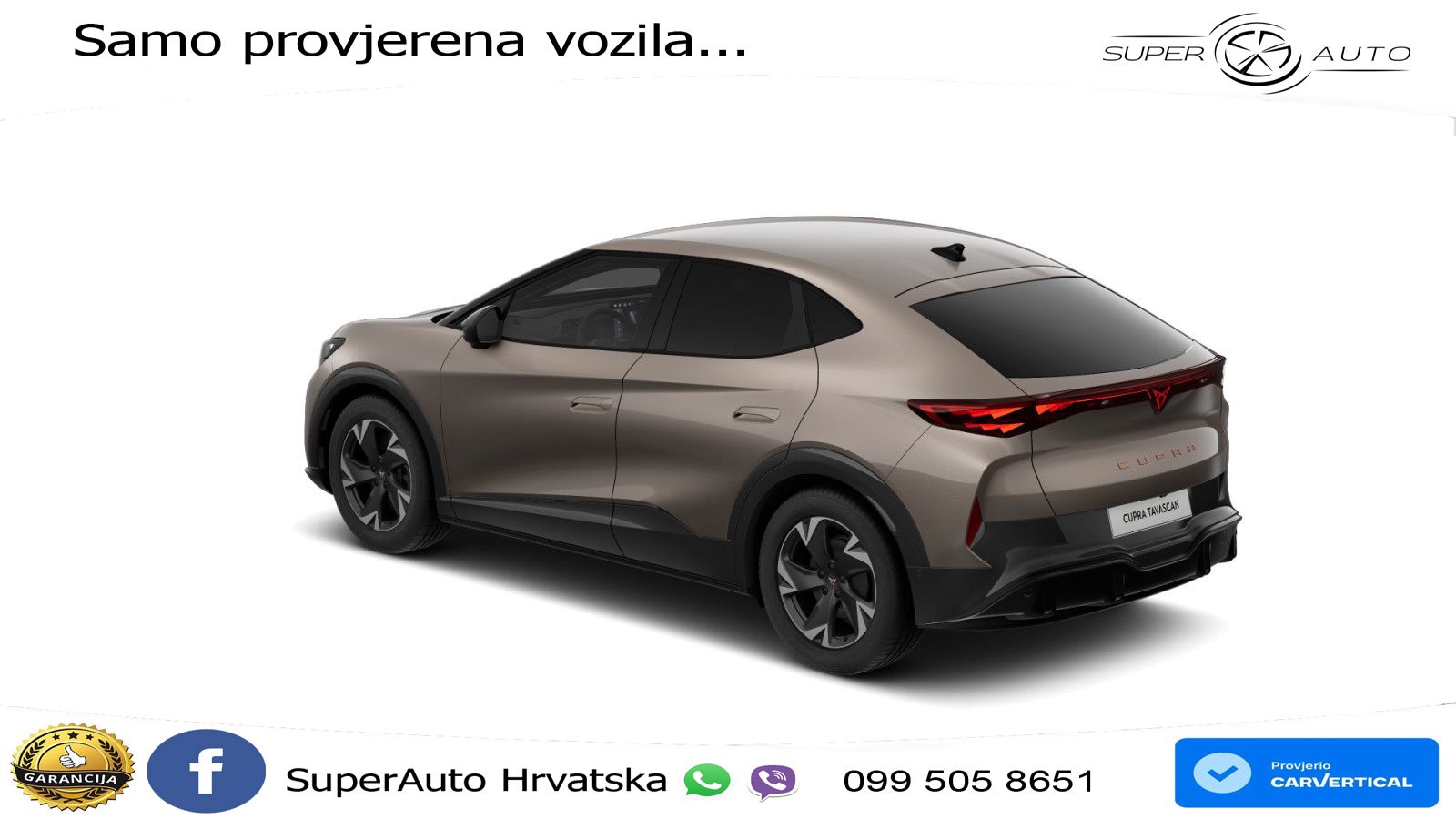Cupra Tavascan 82 kWh (286 KS) LED+GR SJED+ACC