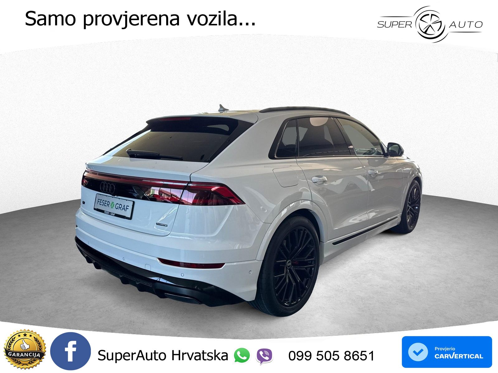 Audi Q8 50 TDI V6 (286 KS) quattro Tiptronic S line LED+GR SJED+ACC