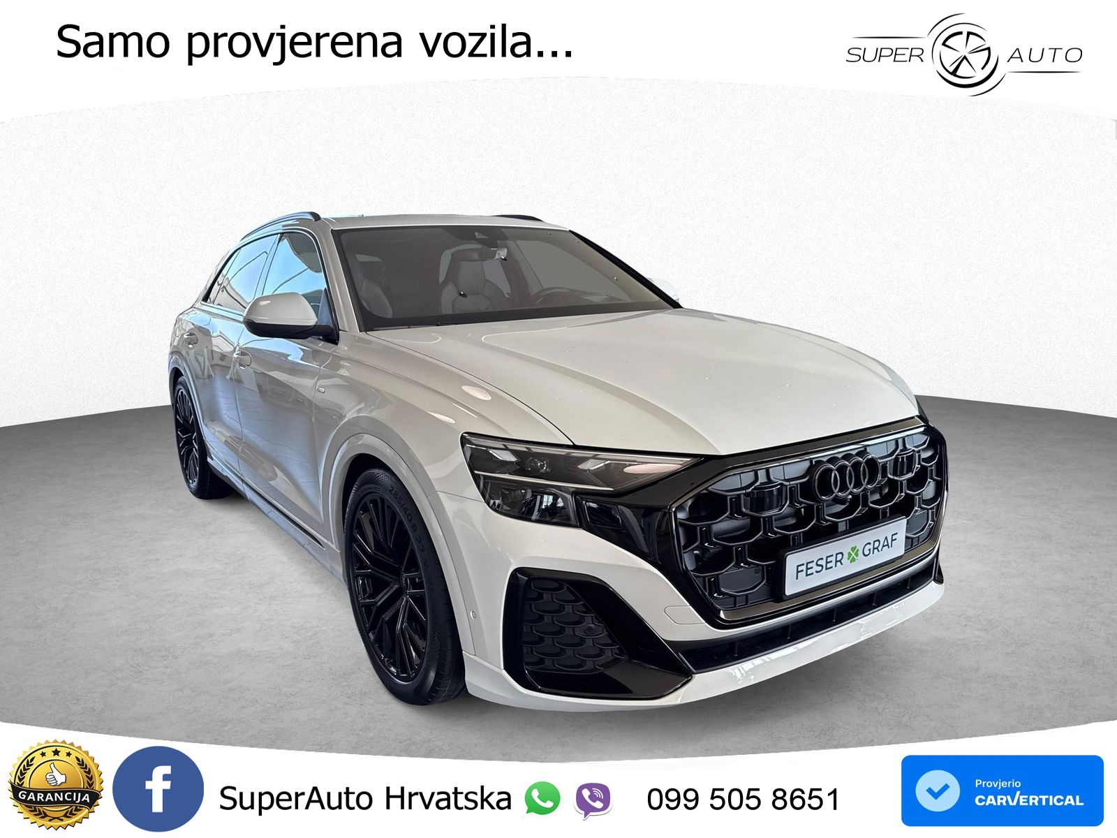 Audi Q8 50 TDI V6 (286 KS) quattro Tiptronic S line LED+GR SJED+ACC