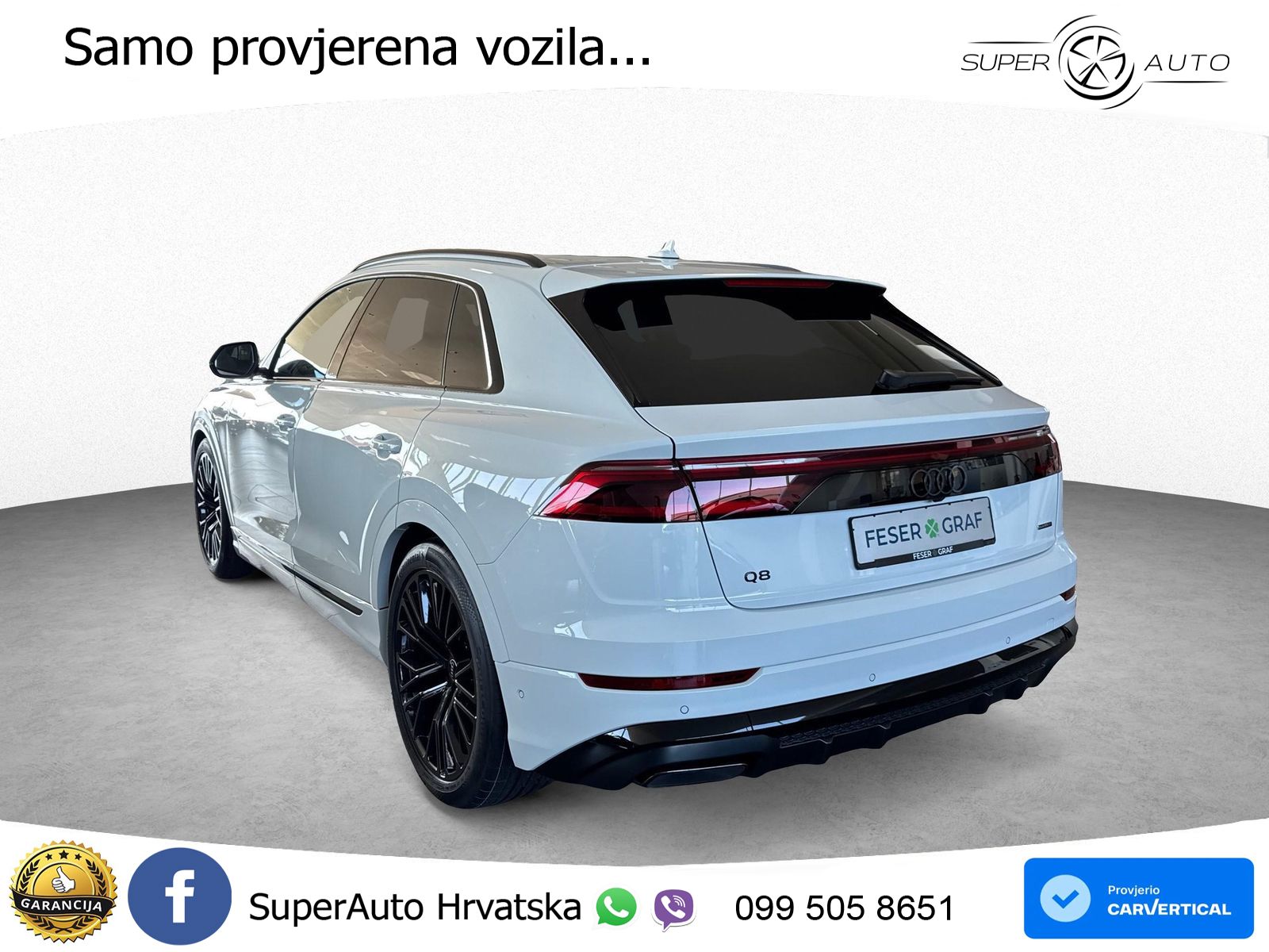 Audi Q8 50 TDI V6 (286 KS) quattro Tiptronic S line LED+GR SJED+ACC