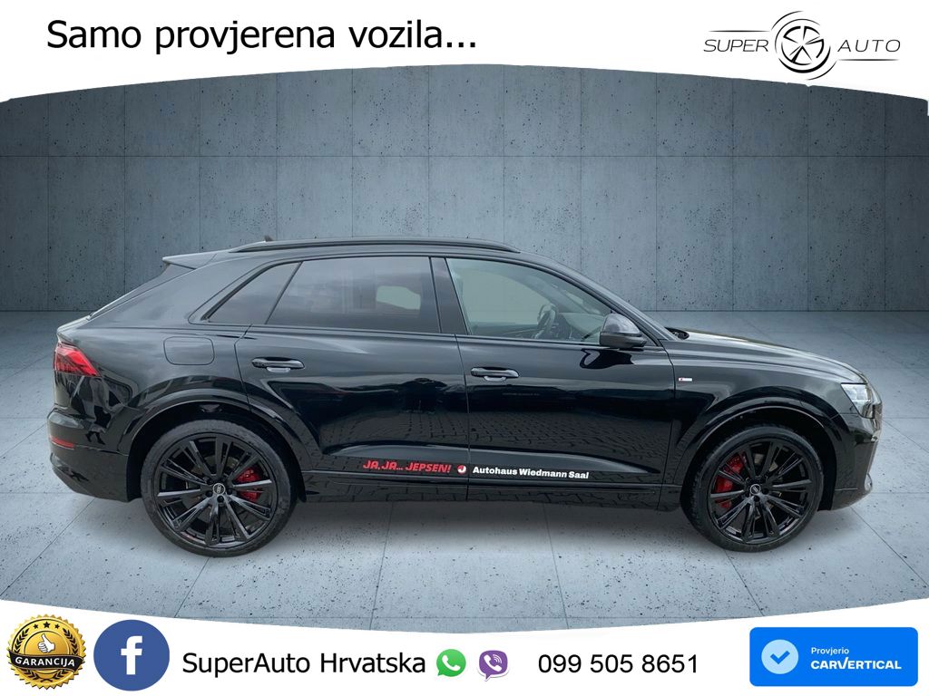 Audi Q8 60 TFSIe V6 (490 KS) quattro Tiptronic S line 489 KS LED+GR SJED+ACC