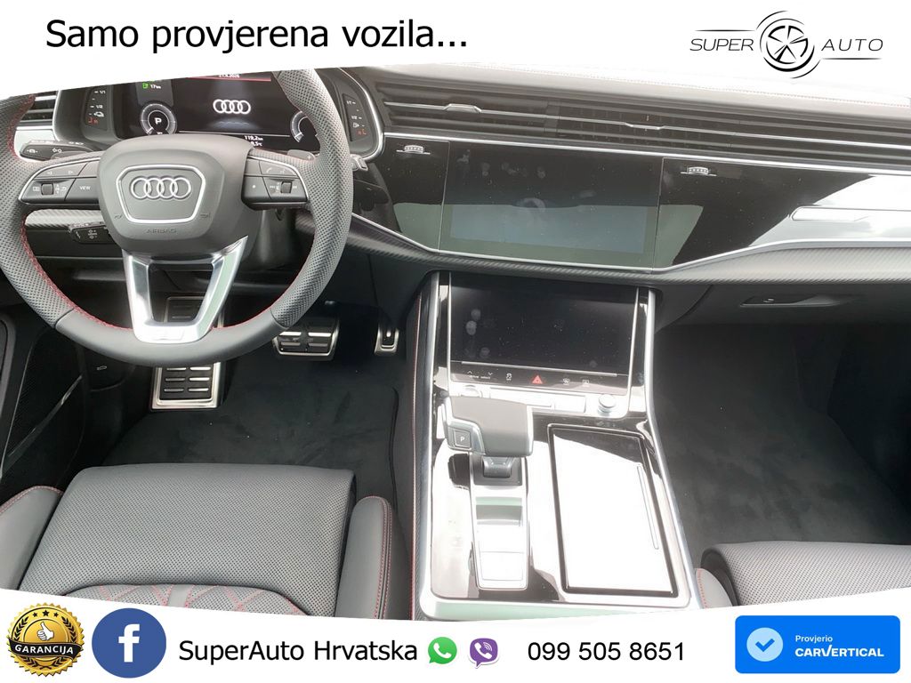 Audi Q8 60 TFSIe V6 (490 KS) quattro Tiptronic S line 489 KS LED+GR SJED+ACC