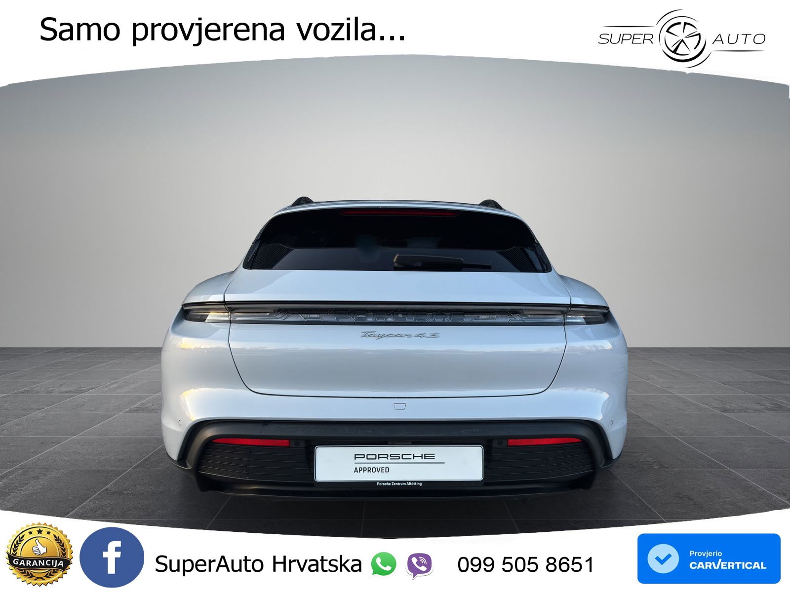 Porsche Taycan Sport Turismo 4S 105 kWh (598 KS)