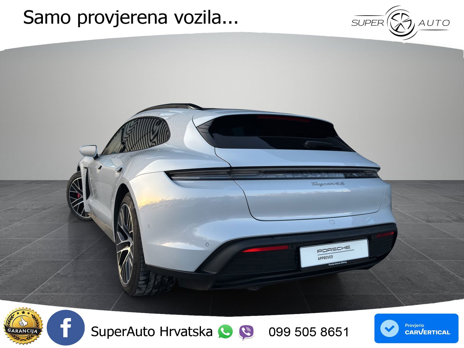 Porsche Taycan Sport Turismo 4S 105 kWh (598 KS)