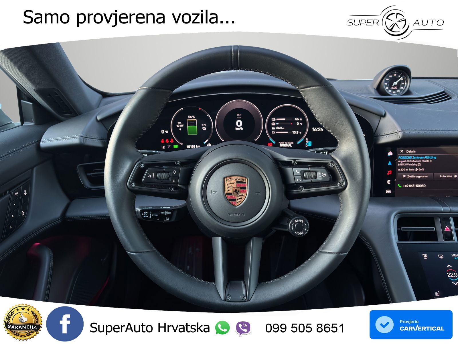 Porsche Taycan Sport Turismo 4S 105 kWh (598 KS)
