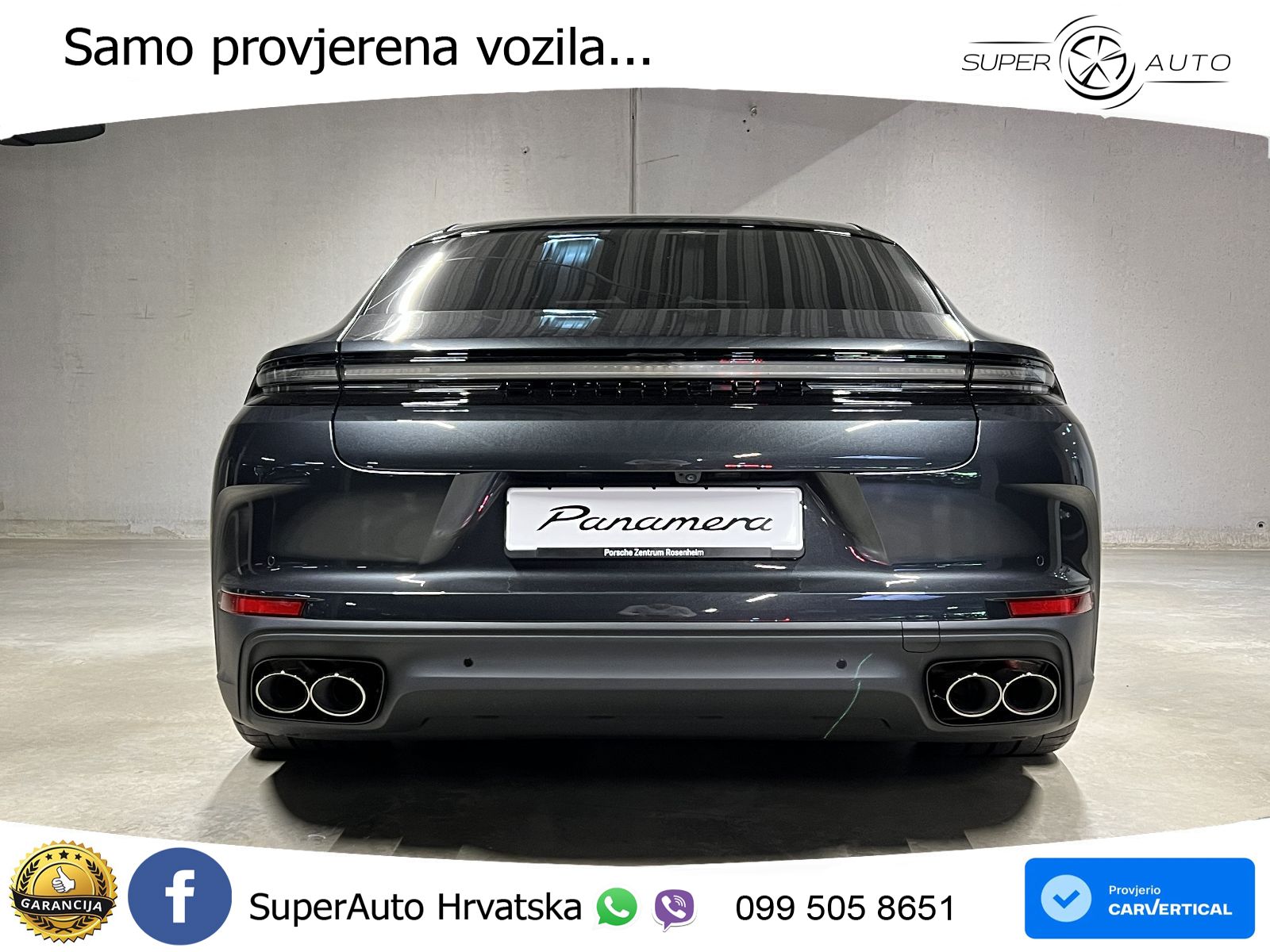 Porsche Panamera 4 2.9 V6 (470 KS) E-Hybrid PDK ACC+HEAD+4xGR SJED+360+PANO