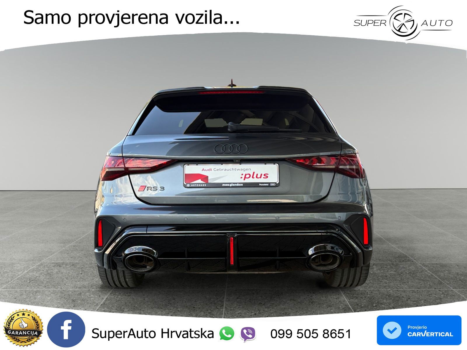 Audi RS3 Sportback 2.5 TFSI (400 KS) quattro S tronic LED+GR SJED+ACC