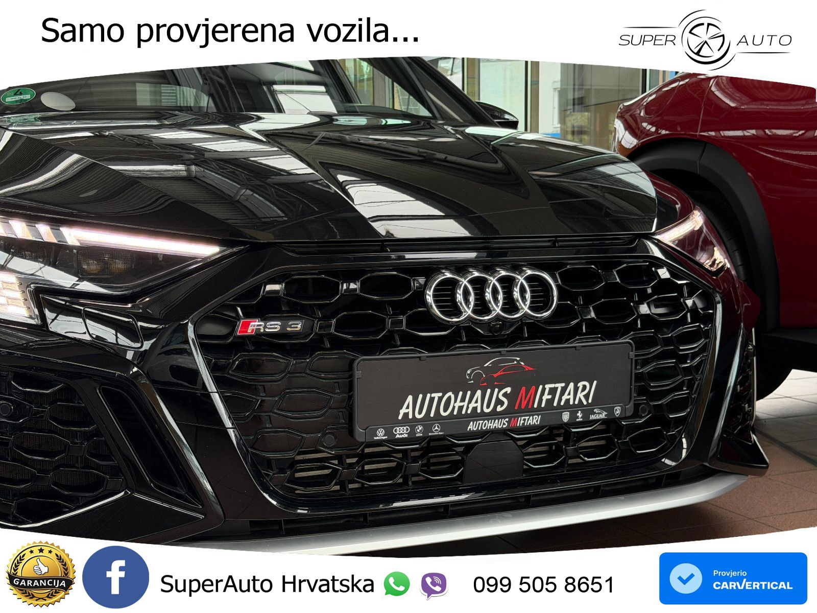 Audi RS3 Sportback 2.5 TFSI (400 KS) quattro S tronic LED+GR SJED+ACC