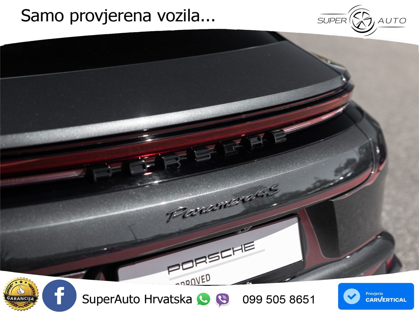 Porsche Panamera 4S 2.9 V6 (544 KS) E-Hybrid PDK ACC+HEAD+4xGR SJED+360+PANO