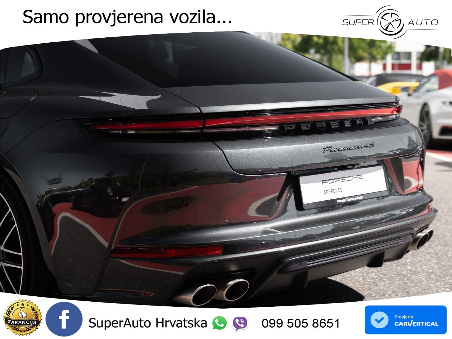 Porsche Panamera 4S 2.9 V6 (544 KS) E-Hybrid PDK ACC+HEAD+4xGR SJED+360+PANO