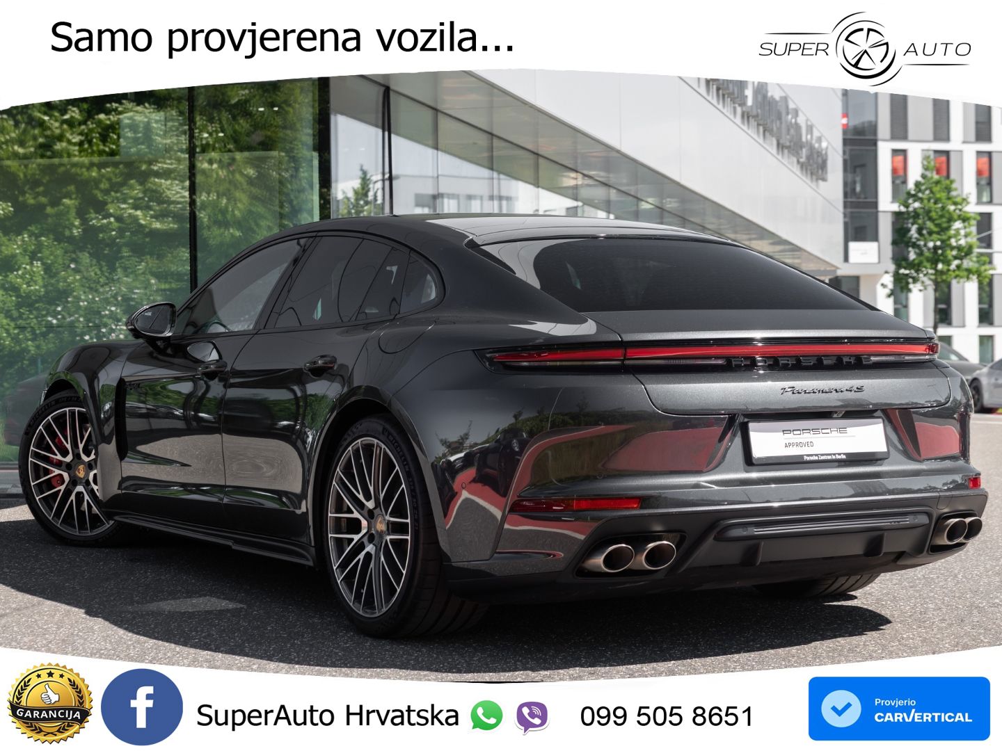 Porsche Panamera 4S 2.9 V6 (544 KS) E-Hybrid PDK ACC+HEAD+4xGR SJED+360+PANO