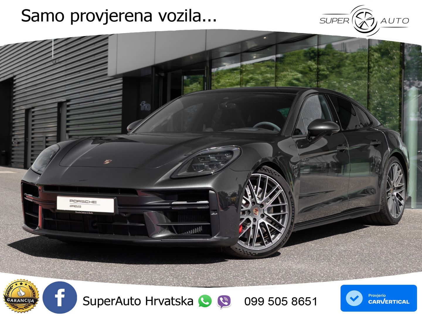 Porsche Panamera 4S 2.9 V6 (544 KS) E-Hybrid PDK ACC+HEAD+4xGR SJED+360+PANO