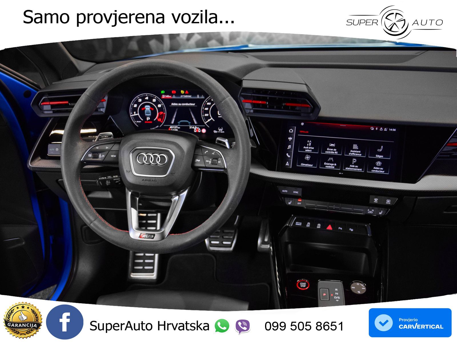 Audi RS3 Sportback 2.5 TFSI (400 KS) quattro S tronic LED+GR SJED+ACC