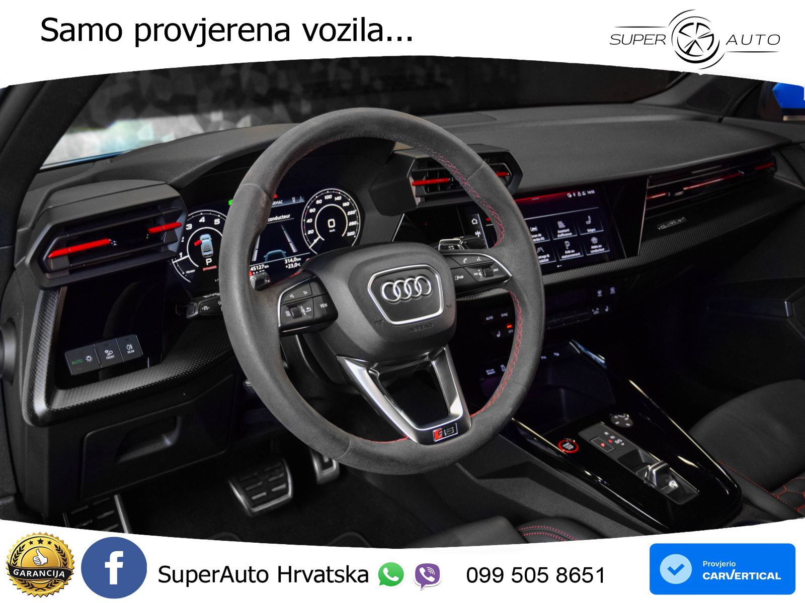 Audi RS3 Sportback 2.5 TFSI (400 KS) quattro S tronic LED+GR SJED+ACC