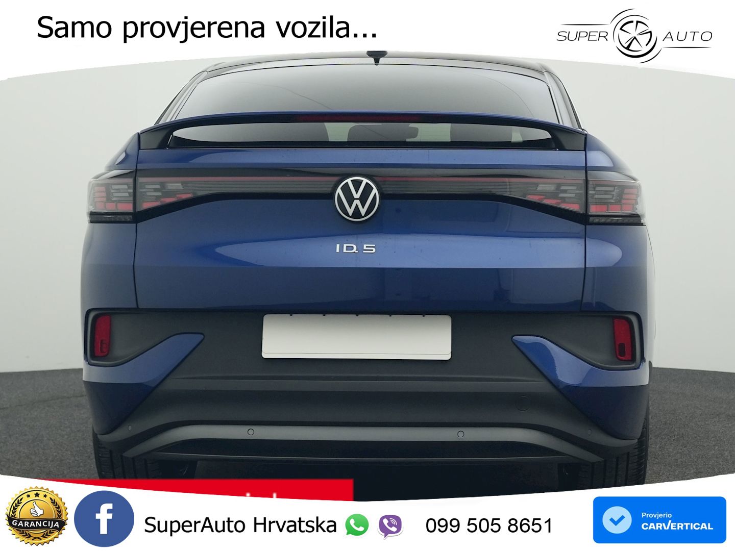 Volkswagen ID.5 Pure 55 kWh (170 KS) LED+GR SJED+ACC