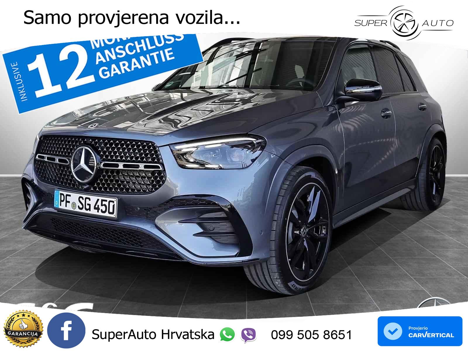 Mercedes GLE 450d (367 KS) EQ Boost 4MATIC 9G-TRONIC AMG LED+GR SJED+ACC