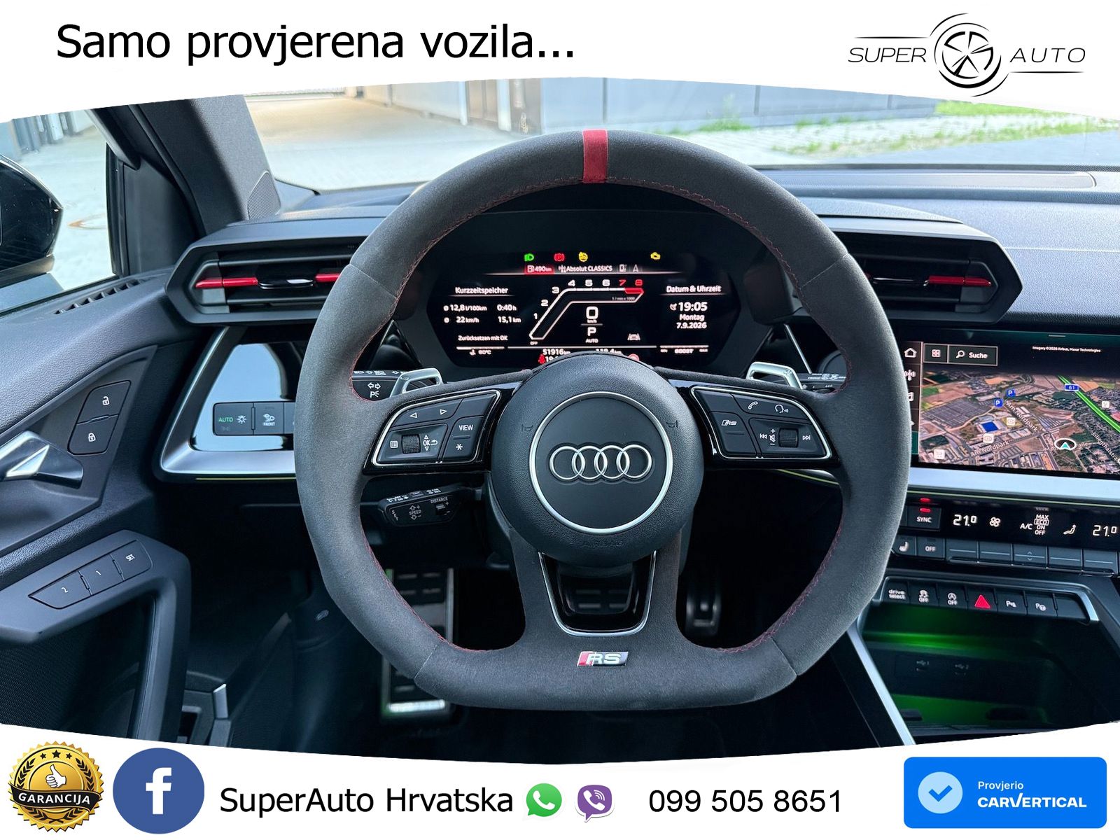 Audi RS3 Sportback 2.5 TFSI (400 KS) quattro S tronic LED+GR SJED+ACC