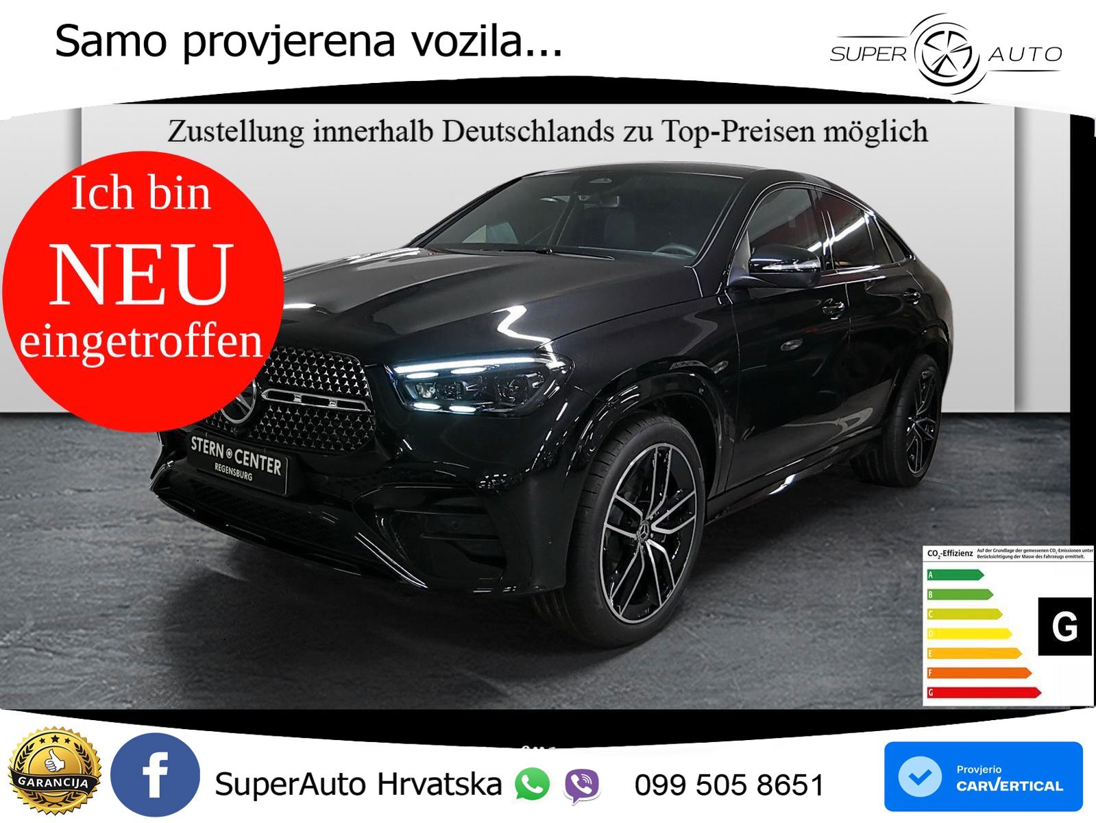 Mercedes GLE Coupe 450d (367 KS) EQ Boost 4MATIC 9G-TRONIC AMG LED+GR SJED+ACC