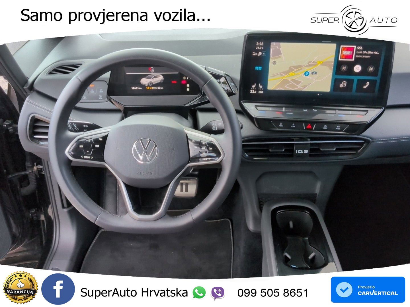 Volkswagen ID.3 Pro 62 kWh (204 KS) LED+GR SJED+ACC
