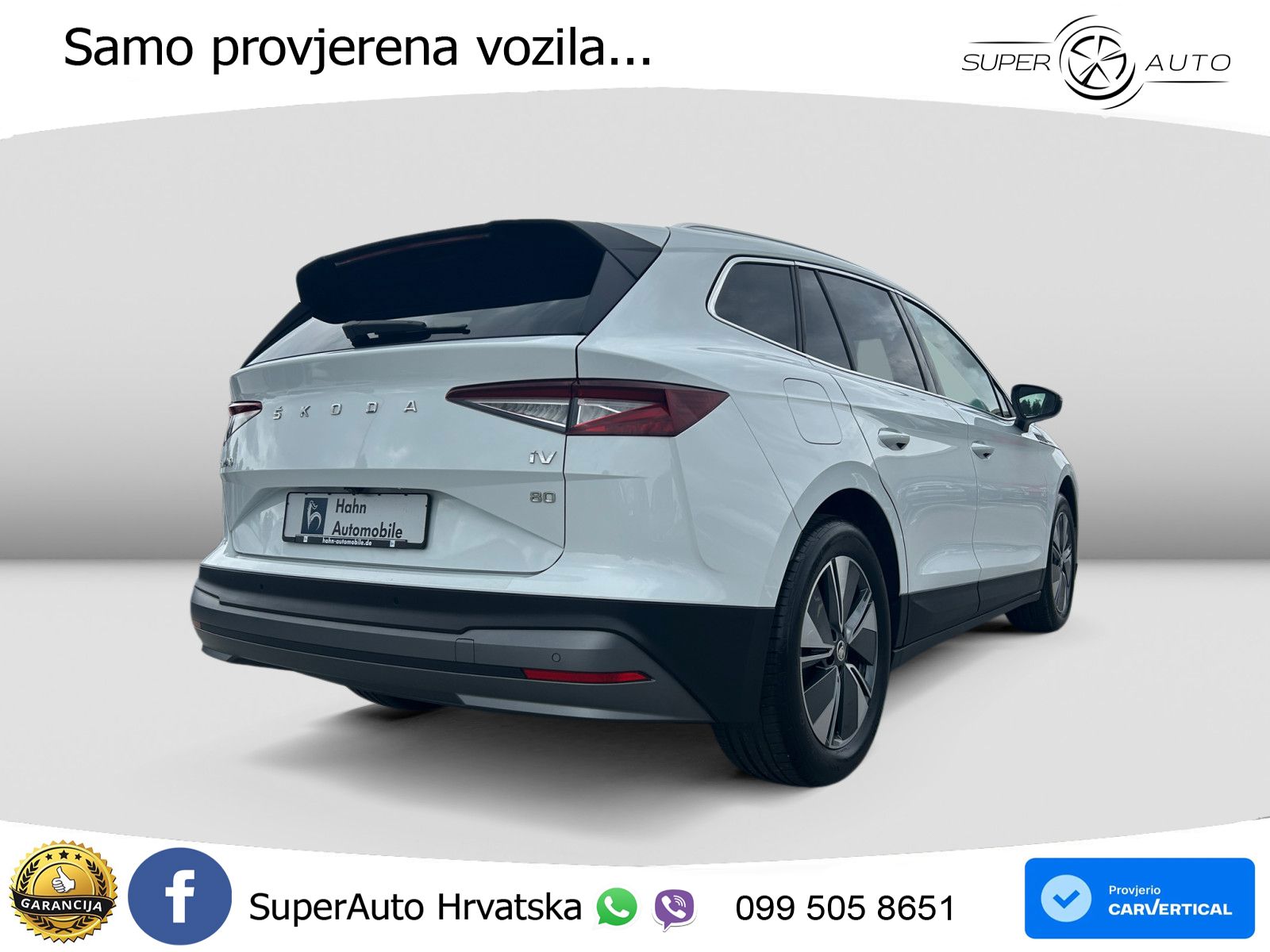 Škoda Enyaq iV 80 82 kWh (204 KS) LED+GR SJED+ACC