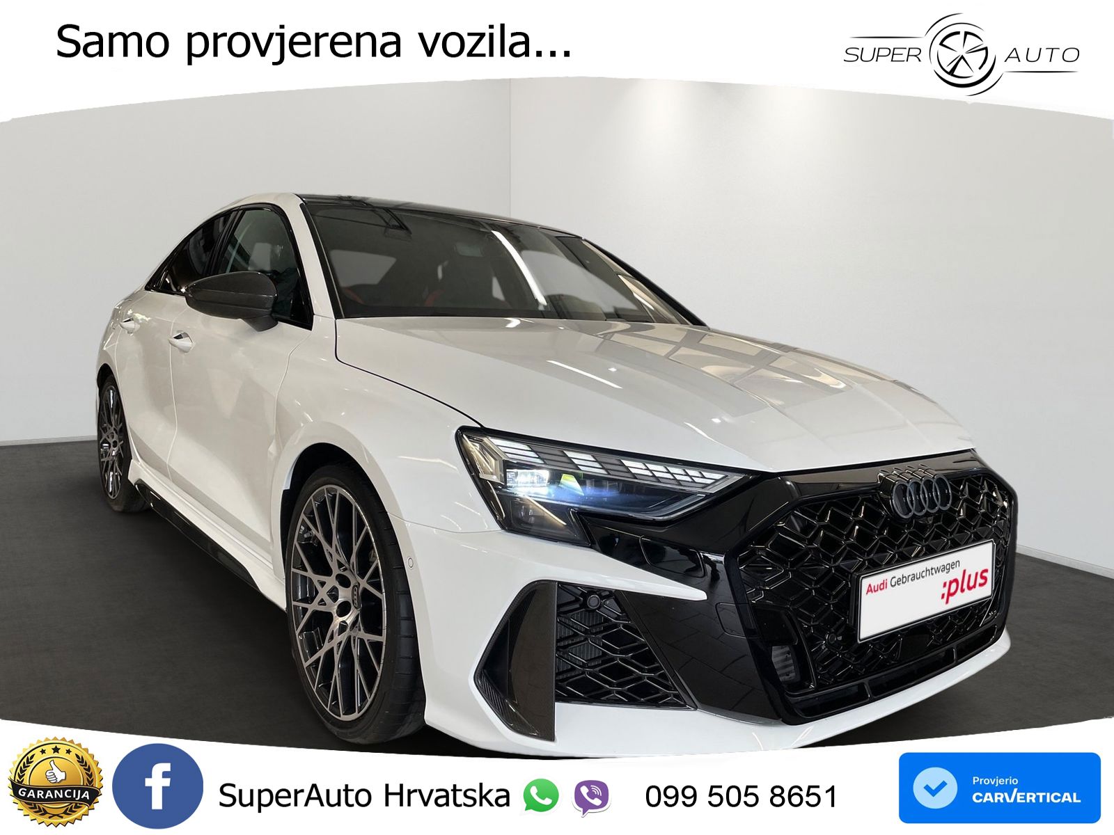 Audi RS3 Sedan 2.5 TFSI (400 KS) quattro S tronic LED+GR SJED+ACC