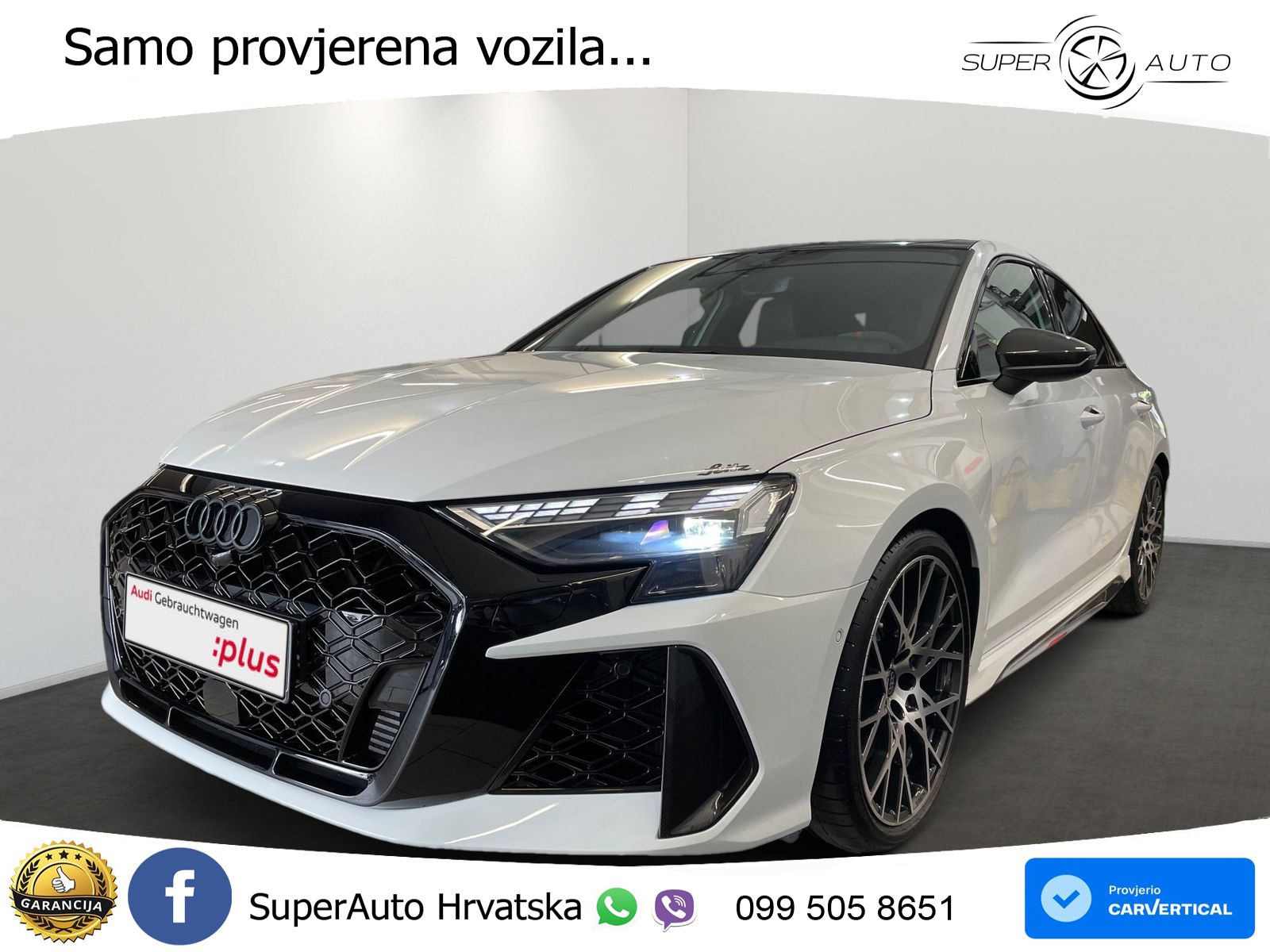 Audi RS3 Sedan 2.5 TFSI (400 KS) quattro S tronic LED+GR SJED+ACC