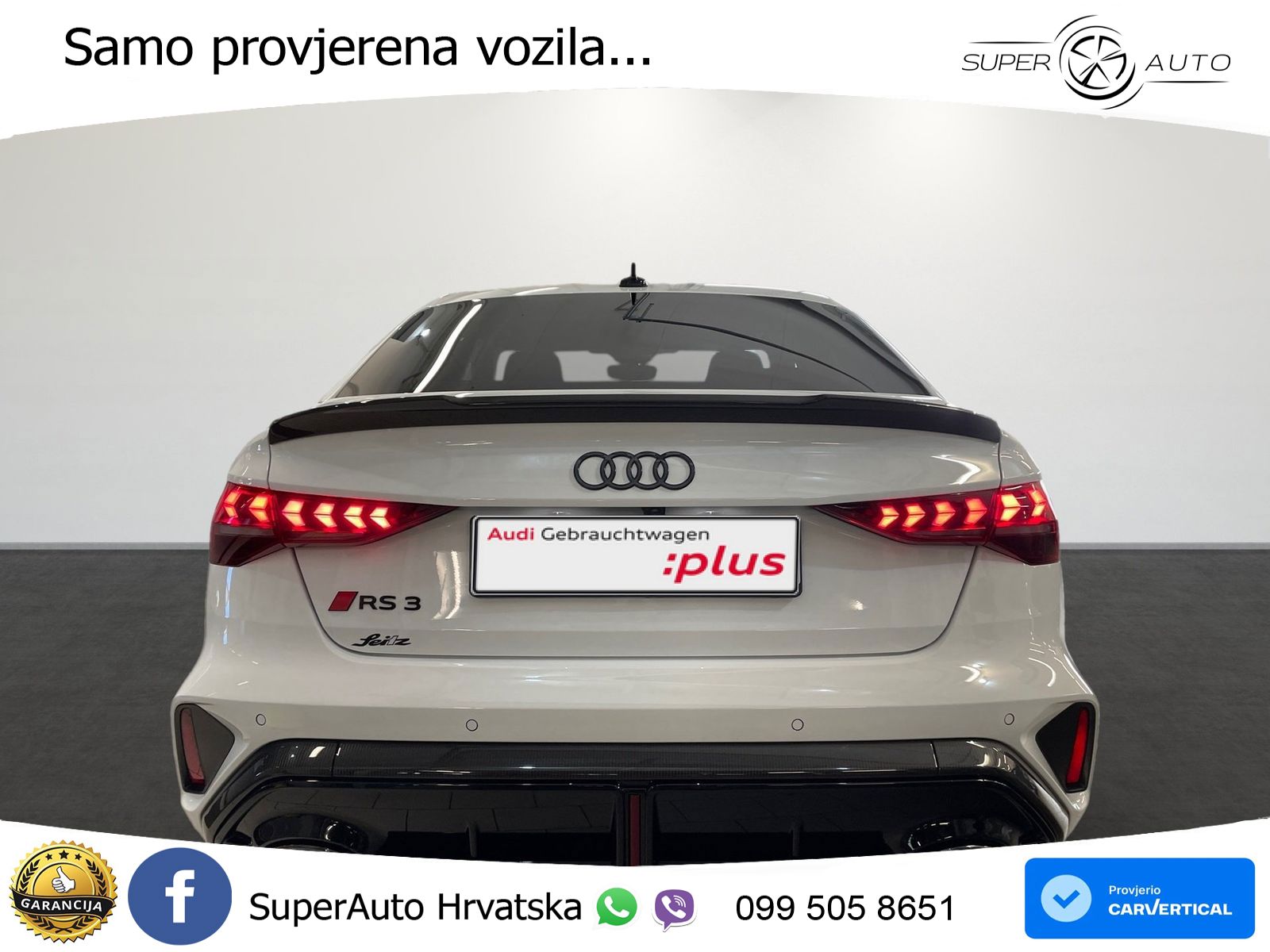 Audi RS3 Sedan 2.5 TFSI (400 KS) quattro S tronic LED+GR SJED+ACC