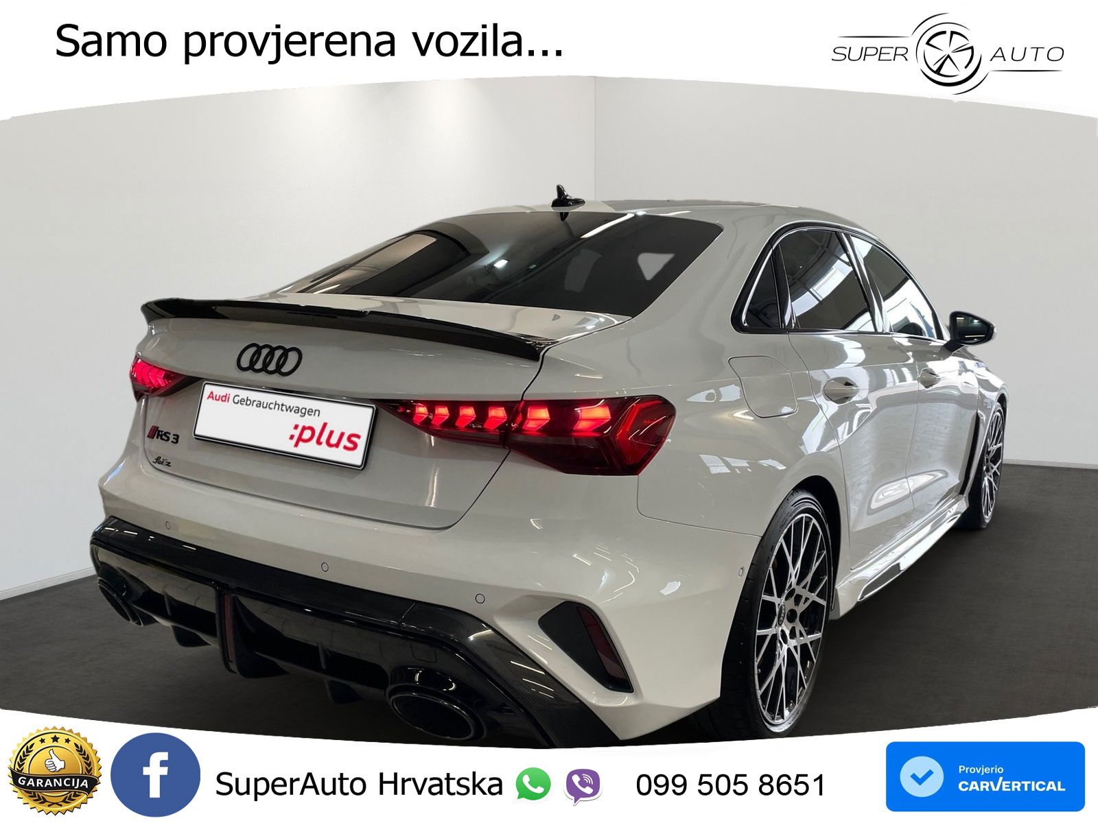 Audi RS3 Sedan 2.5 TFSI (400 KS) quattro S tronic LED+GR SJED+ACC