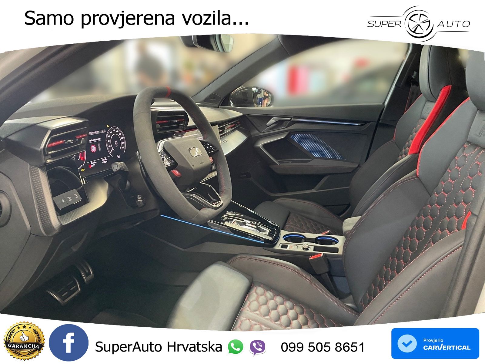 Audi RS3 Sedan 2.5 TFSI (400 KS) quattro S tronic LED+GR SJED+ACC