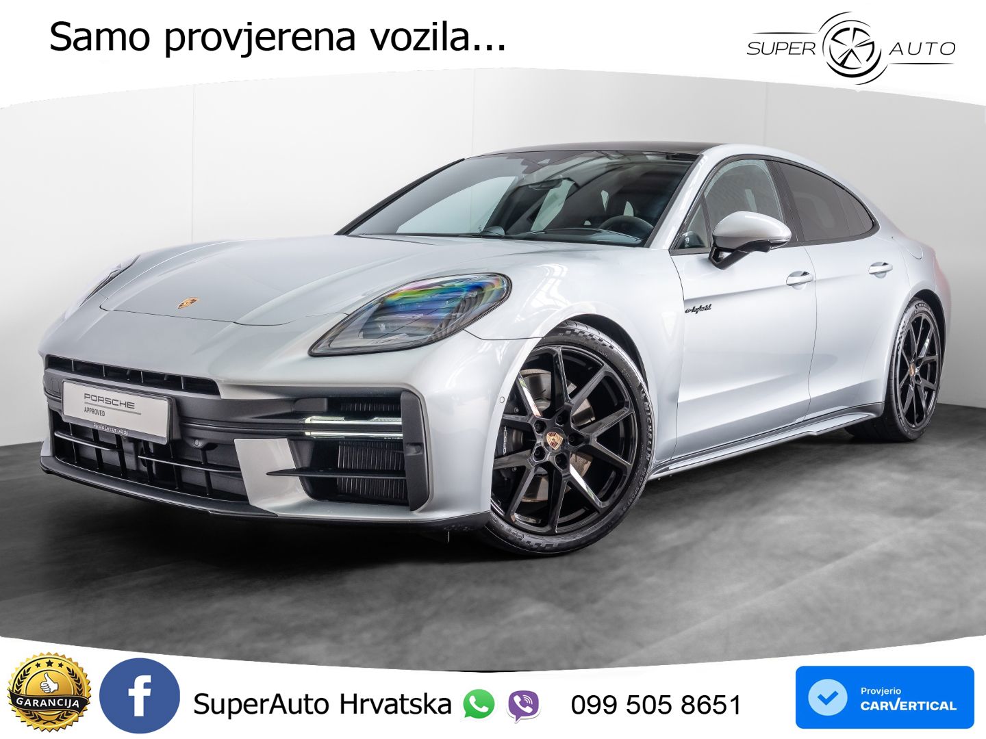 Porsche Panamera 4 2.9 V6 (470 KS) E-Hybrid PDK ZRAČNI+ACC+GR SJED+KAM+PANO