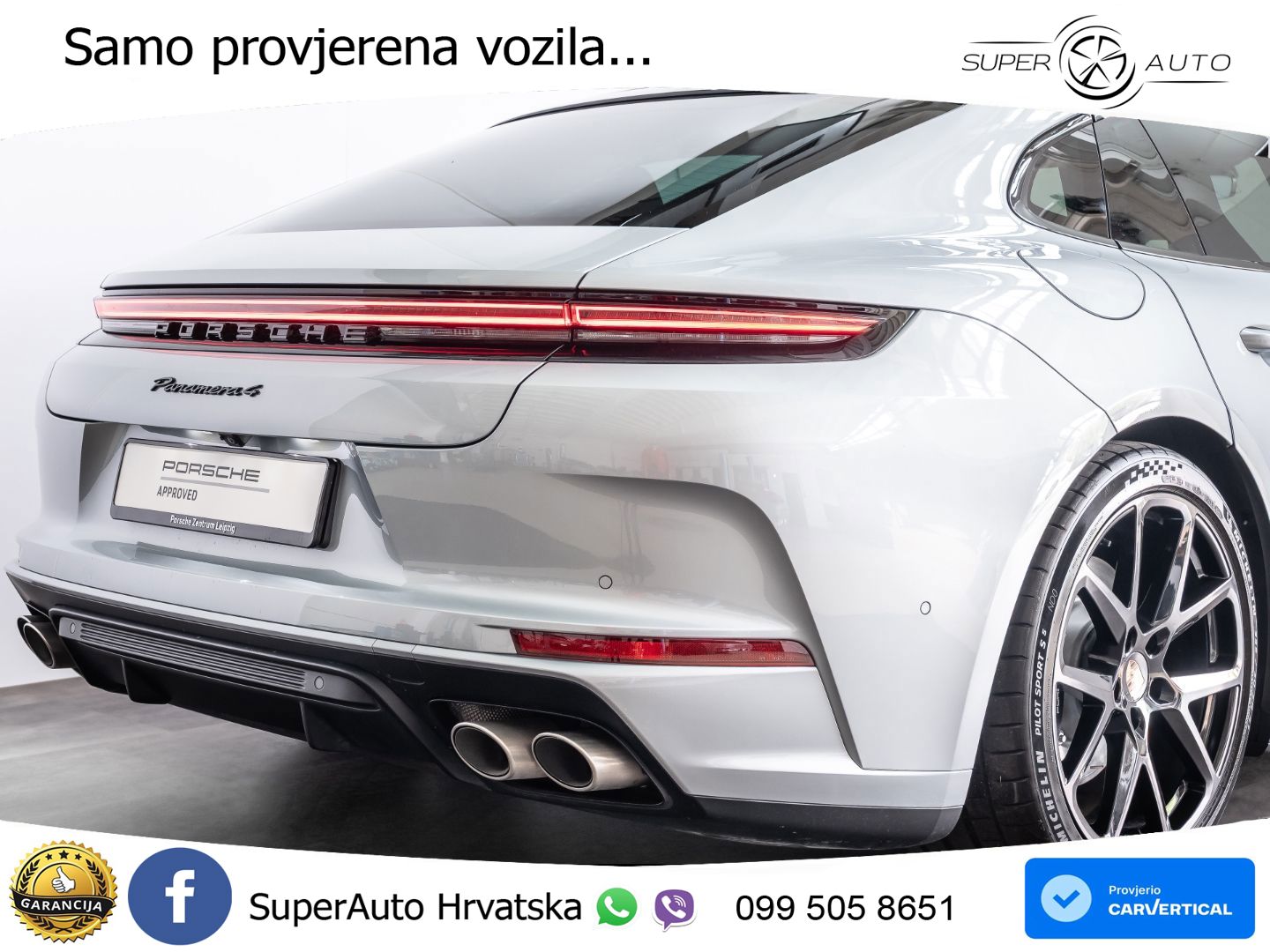 Porsche Panamera 4 2.9 V6 (470 KS) E-Hybrid PDK ZRAČNI+ACC+GR SJED+KAM+PANO