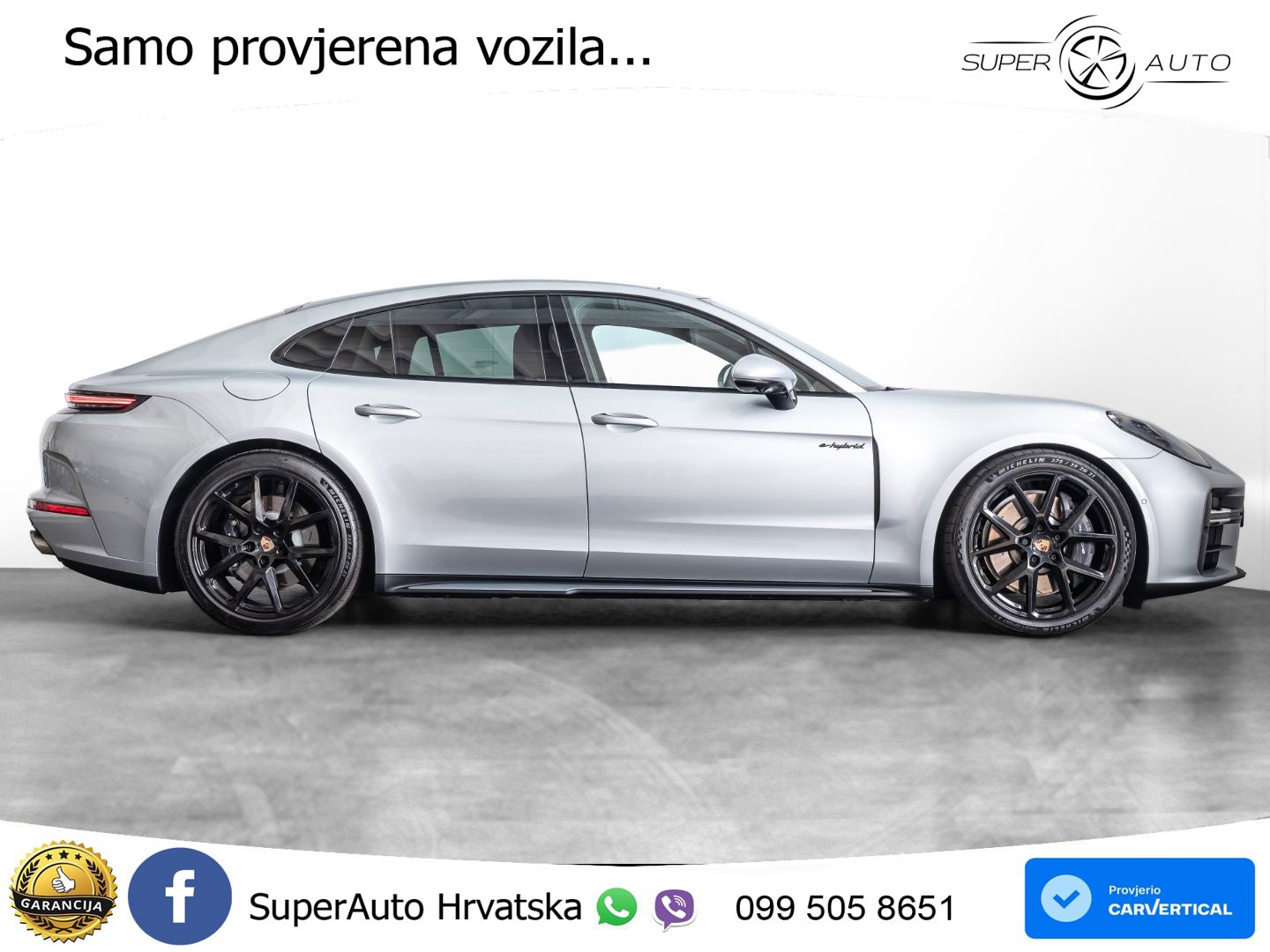 Porsche Panamera 4 2.9 V6 (470 KS) E-Hybrid PDK ZRAČNI+ACC+GR SJED+KAM+PANO