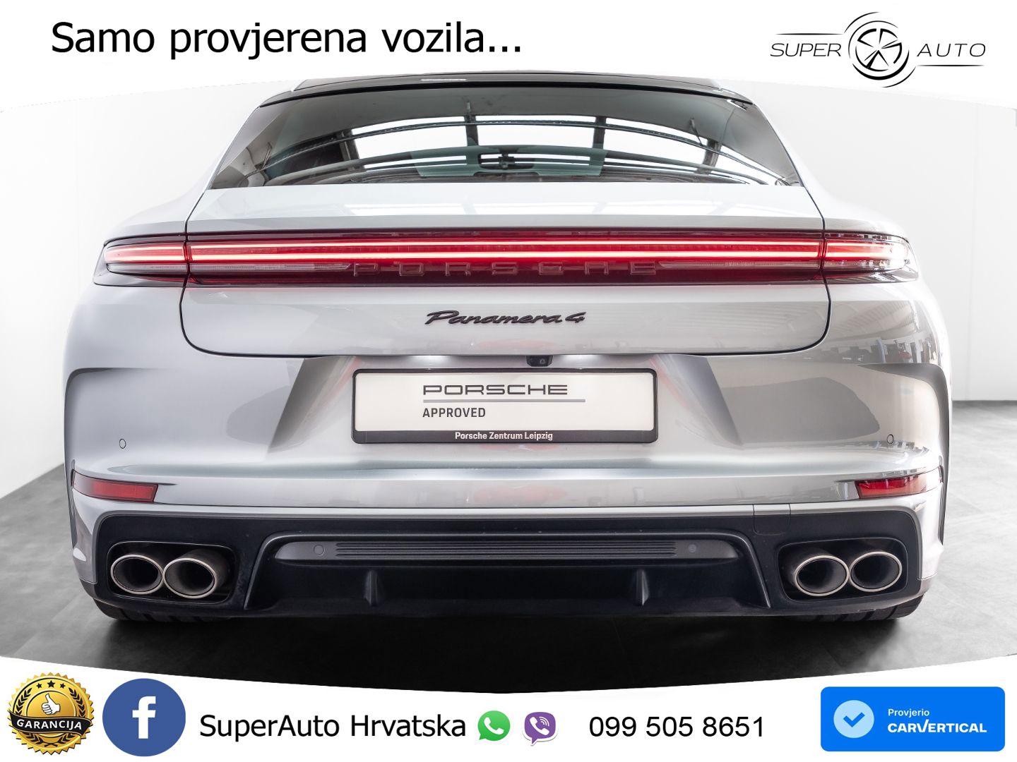 Porsche Panamera 4 2.9 V6 (470 KS) E-Hybrid PDK ZRAČNI+ACC+GR SJED+KAM+PANO