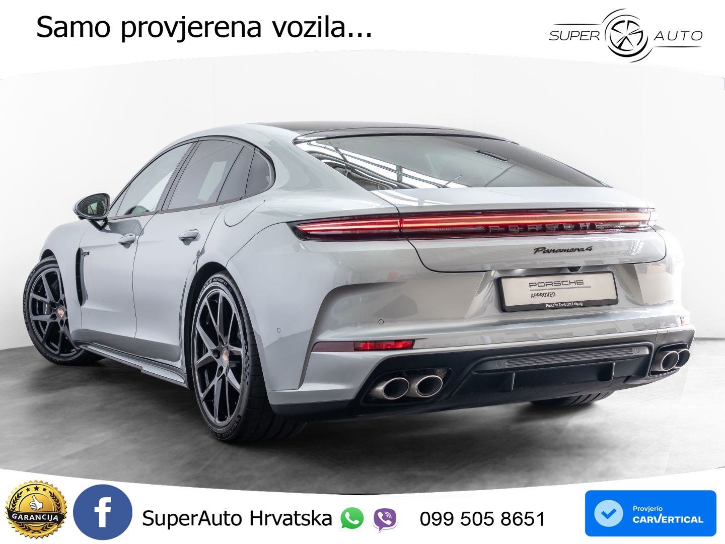 Porsche Panamera 4 2.9 V6 (470 KS) E-Hybrid PDK ZRAČNI+ACC+GR SJED+KAM+PANO