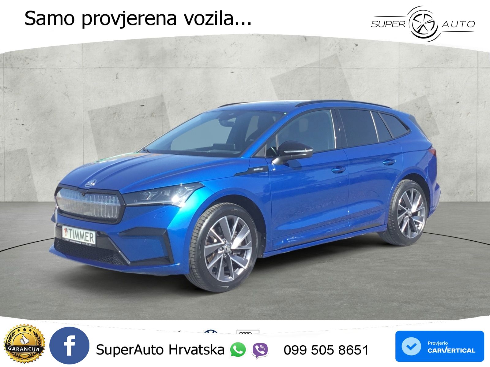 Škoda Enyaq iV 80x 82 kWh (265 KS) AWD SportLine LED+GR SJED+ACC