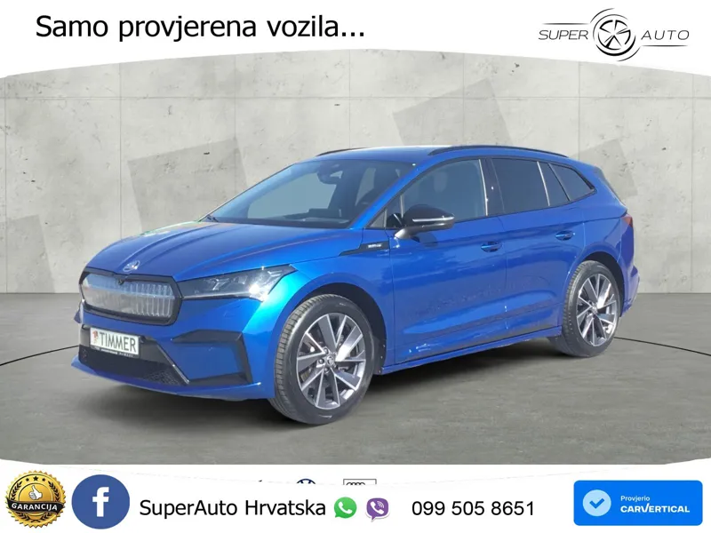 Škoda Enyaq iV 80x 82 kWh (265 KS) AWD SportLine LED+GR SJED+ACC