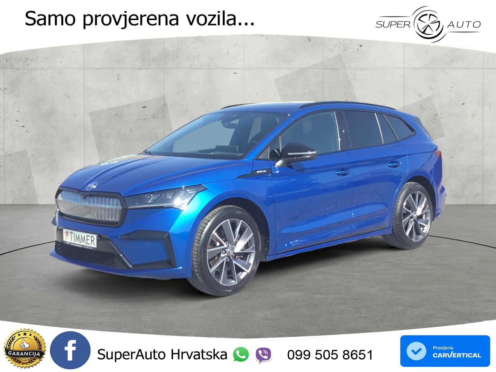 Škoda Enyaq iV 80x 82 kWh (265 KS) AWD SportLine LED+GR SJED+ACC