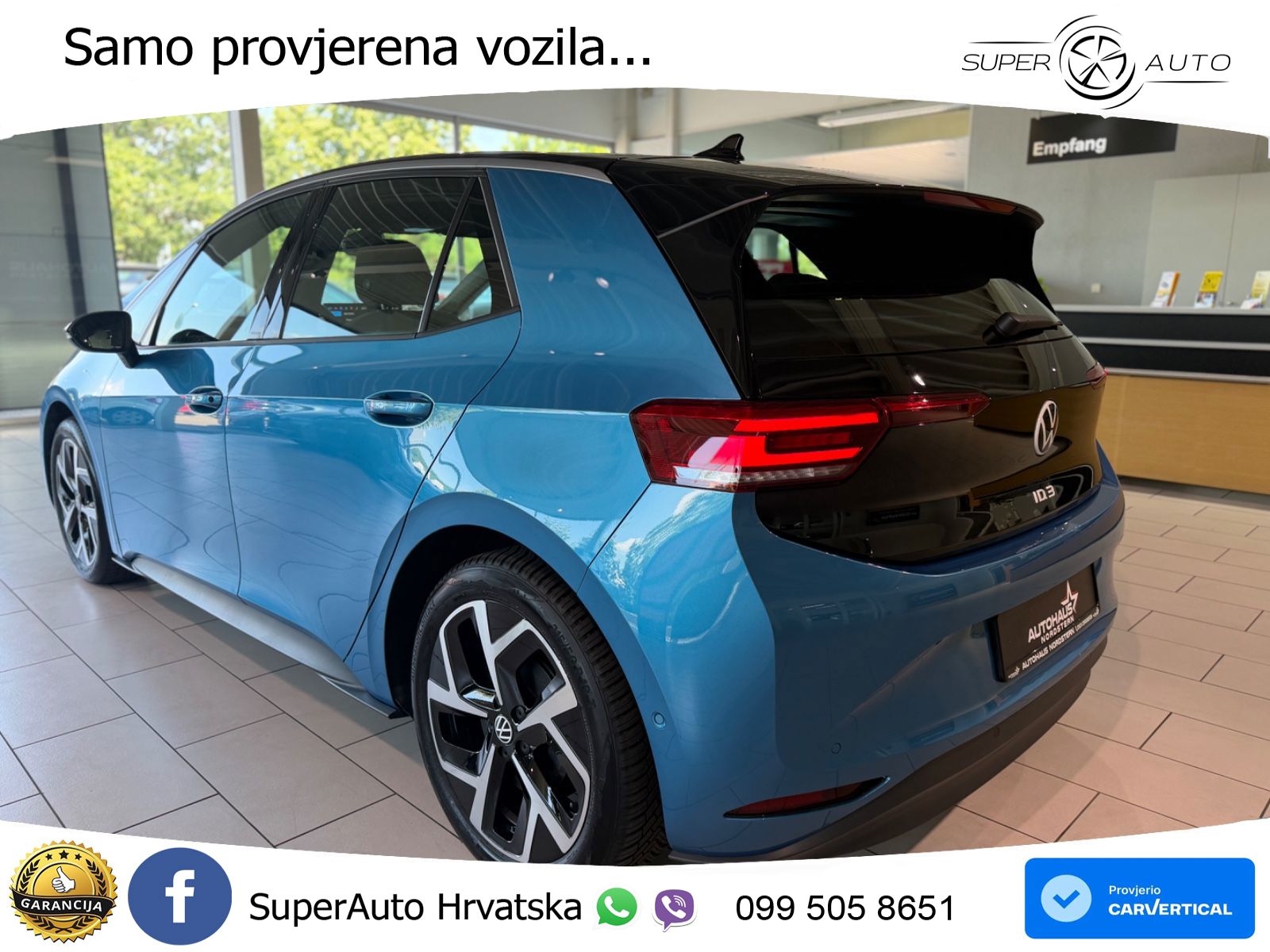 Volkswagen ID.3 Pro 62 kWh (204 KS) LED+GR SJED+ACC