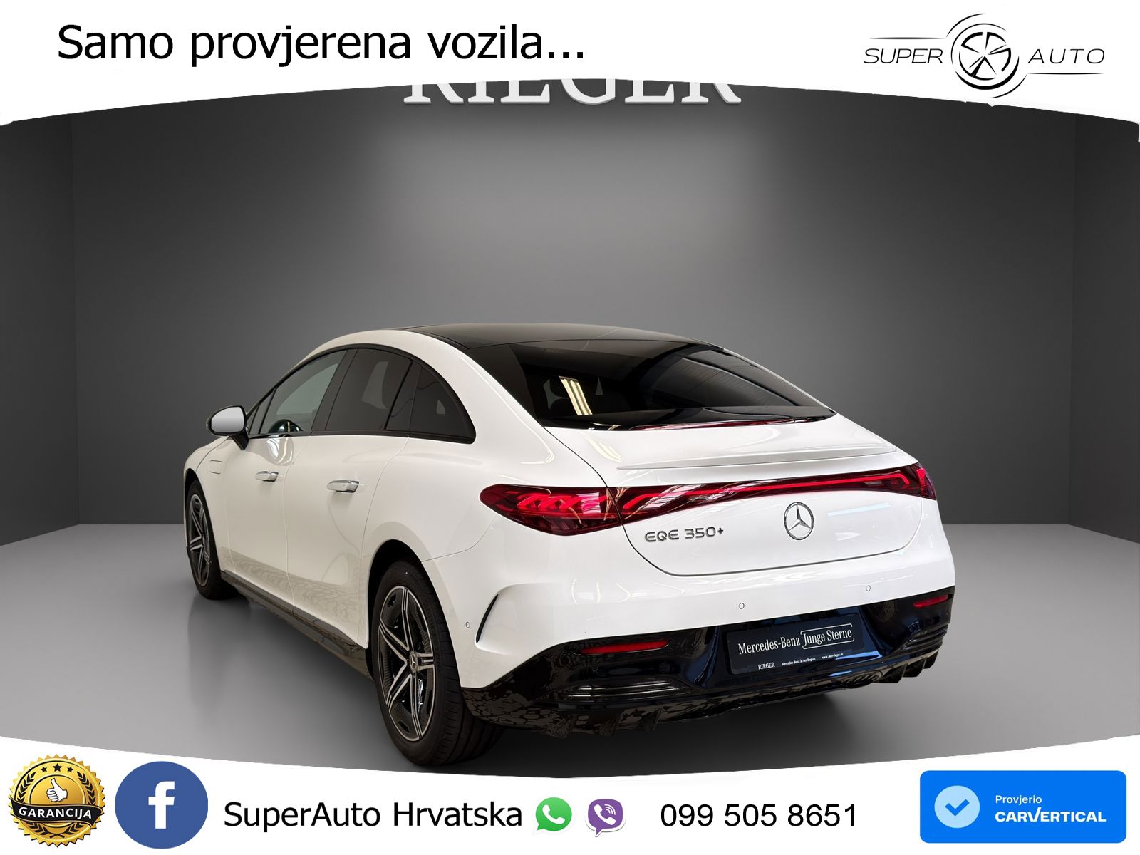 Mercedes EQE 350+ 105 kWh (320 KS) AMG ZRAČNI+ACC+GR SJED+360+PANO