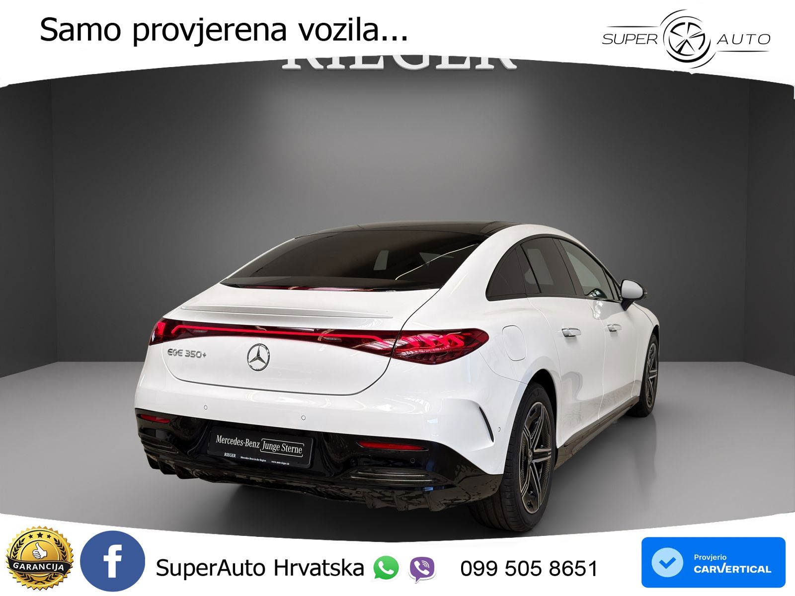 Mercedes EQE 350+ 105 kWh (320 KS) AMG ZRAČNI+ACC+GR SJED+360+PANO